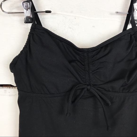Lands end underwire swim tankini top black - Picture 2 of 4